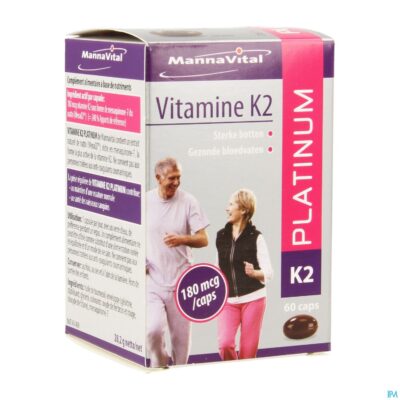 Mannavital vitamine k2 platinum nf caps 60-2