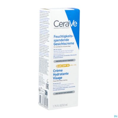 Cerave creme hydraterend gezicht spf30 52ml