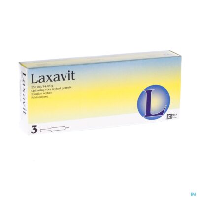 Laxavit micro enema inj 3x12ml
