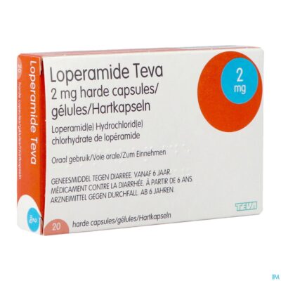 Loperamide teva caps 20 x 2mg-2