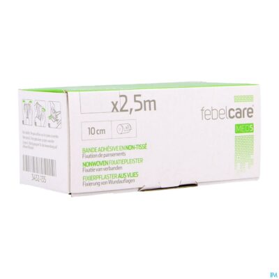 Febelcare med5 fixatiepleist. n/woven 10cm 2,5m 1