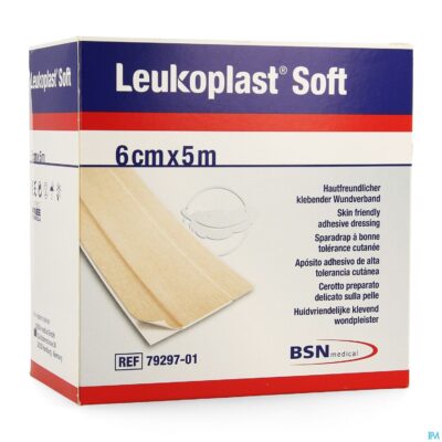 Leukoplast soft 5mx6cm 1-2