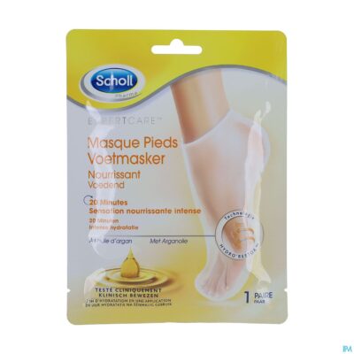 Scholl voetmasker voedend arganolie 1 paar