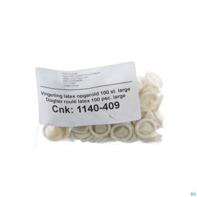 Vingerling opgerold latex large 100 pontos