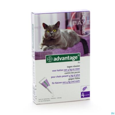 Advantage 80 katten >4kg 4x0,8ml-2