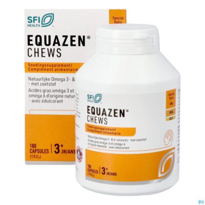 Equazen omega 3/6 chews pot caps 180-3