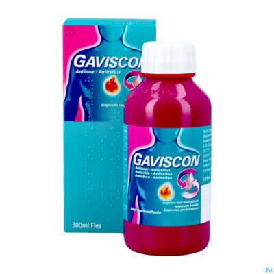 Gaviscon antireflux antizuur orale susp 300ml-5