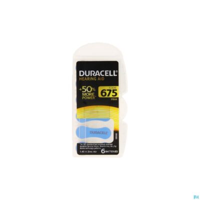 Duracell easytab hoorbatterij da675 6 blauw