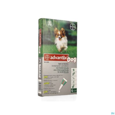 Advantix 40/ 200 honden < 4kg fl 4x0,4ml-2