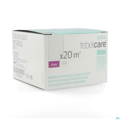 Febelcare haft elas. cohesief fixatieverb. 6cmx20m