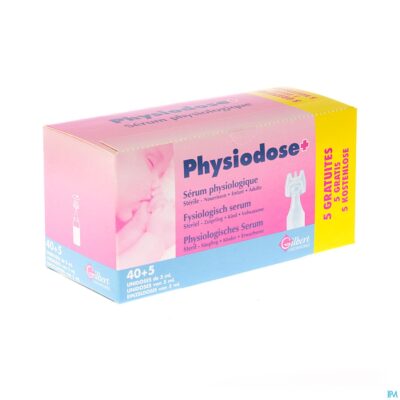 Physiodose serum fysio ud ster 40x5ml+5 gratis