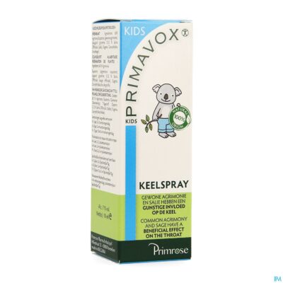 Primavox kids keelspray 10ml
