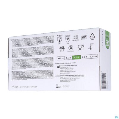 Pharmex handschoenen blauw nitril m poedervrij 100-4