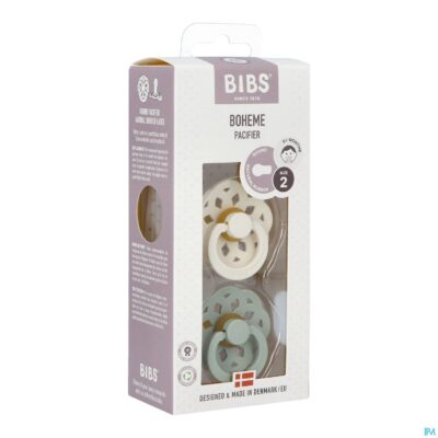 Bibs 2 fopspeen boheme duo sage/ivory 2