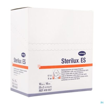 Sterilux es 10x10cm 8l.st. 25x2 p/s-2