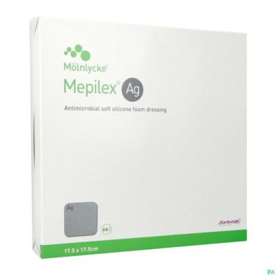 Mepilex ag verband steriel 17,5x17,5cm 5 287321