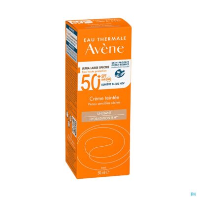 Avene zon spf50+ creme getint 50ml