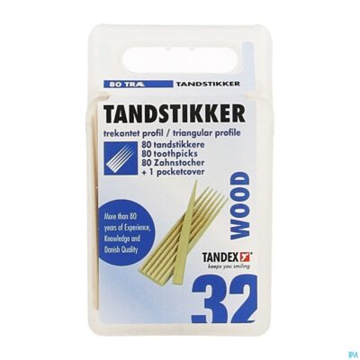 Tandex toothpicks wood 80-2