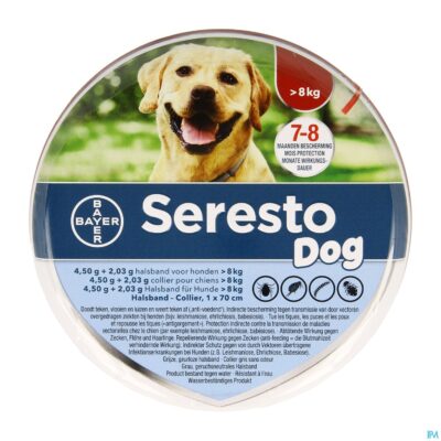Seresto dog 4,5g + 2,03 halsband >8kg