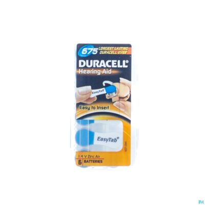 Duracell easytab hoorbatterij da675 6 blauw-2