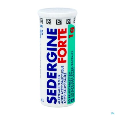Sedergine forte 1g bruistabletten 20-3
