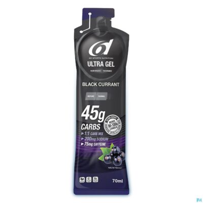 6d ultra gel + caffeine blackcurrant 6x70ml