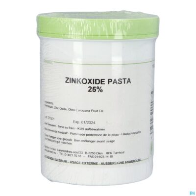 Zinkoxide pasta 25% 1kg pannoc
