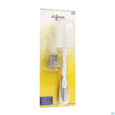 Difrax flessenborstel 2in1-3