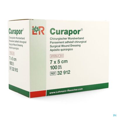 Curapor verb chirurg. steriel 7cmx 5cm 100 32912-3