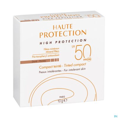Avene zon compact getint spf50+ goud 10g