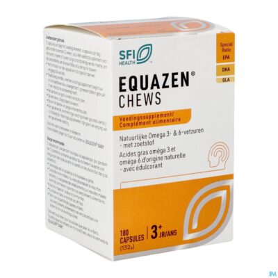 Equazen omega 3/6 chews pot caps 180