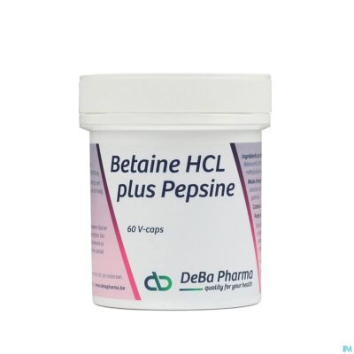 Betaine hcl + pesine v-caps 60 deba