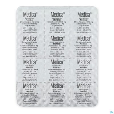 Medica keeltabletten menthol 36 zuigtabletten-3
