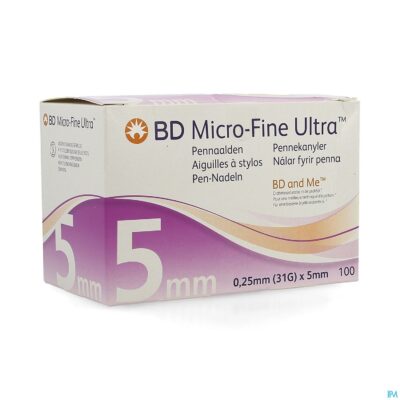 Bd microfine ultra pennaald 0,25mmx5mm easyflow100