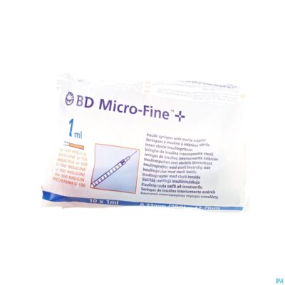 Microfine ins.spuit 1ml 29g 12,7mm100 324827-2