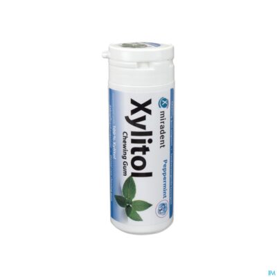 Miradent kauwgom xylitol pepermunt z/suiker 30