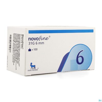Novofine ster naald 6mm/31g 100 st