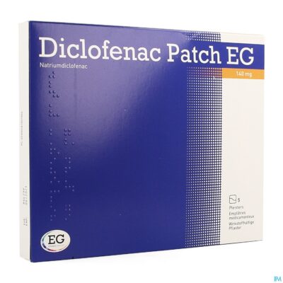 Diclofenac patch eg 140mg pleister  5