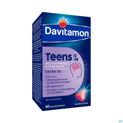 Davitamon teens aardbei comp 60