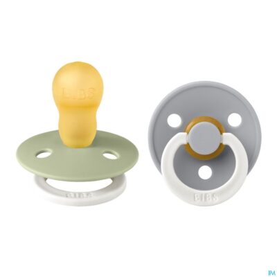 Bibs 3 fopspeen duo glowindark sage/cloud 2