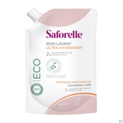 Saforelle ultra hydraterende wasverzorging eco navul.400ml