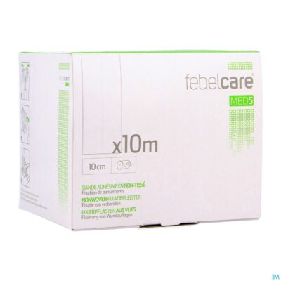 Febelcare med5 fixatiepleist. n/woven 10cm 10m 1