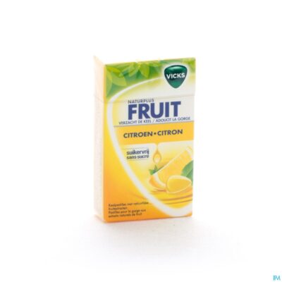 Vicks lemon+c zonder suiker 40g box-2