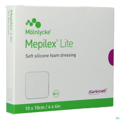 Mepilex lite dun verb sil ster 10x10,00cm 5 284100