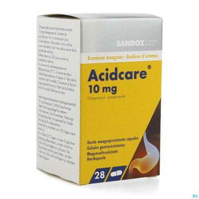 Acidcare 10mg sandoz caps maagsapres 28 x 10mg