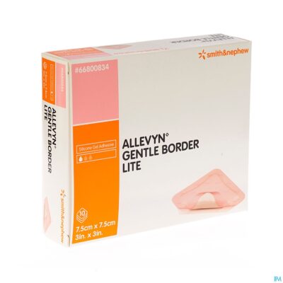 Allevyn gentle border lite 7,5x 7,5cm 10 66800834-2