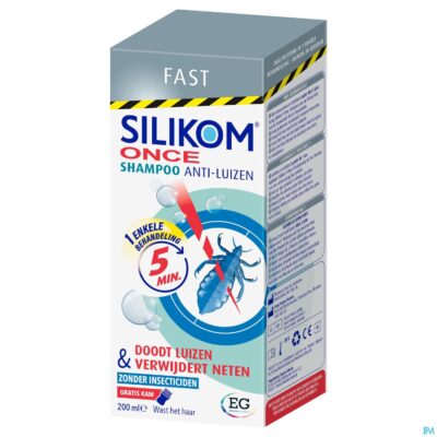 Silikom once shampoo a/luizen a/neten        200ml