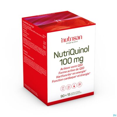 Nutriquinol 100mg softgels 90+15 gratis nutrisan