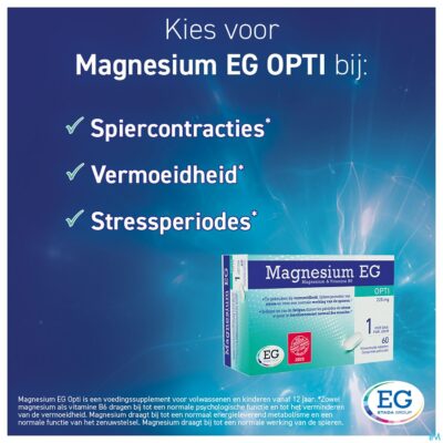 Magnesium eg opti 225mg tabl 60-5