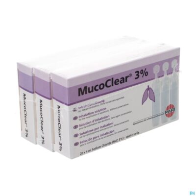 Mucoclear 3% nacl amp 60x4ml-2